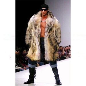 Men's Clothing Large Size Men's Fur Coat Autumn And Winter New Raccoon Fur Mid Length Coat Fashionable And Versatile - Her...