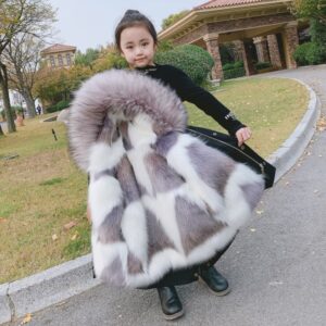 ​​Kids' Faux Fur Parka Coat With Detachable Lining - Winter Warm Outerwear For Boys & Girls (Multiple Colors & Sizes)​​ - ...