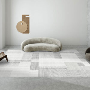Nordic Geometric High Grade Sofa Large Area Carpet Living Room Coffee Table Carpet Modern Simple Gray Bedroom Home Floor M...
