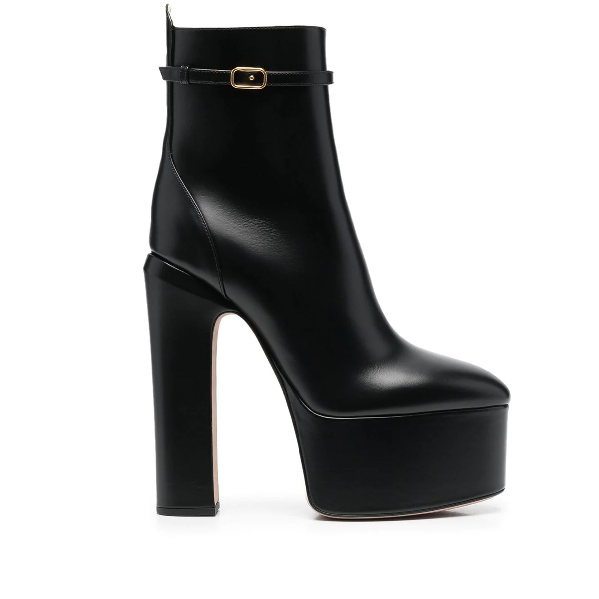 Women's Round Toe Chunky Heel Ankle Boots With Side Zipper - Platform Winter Fashion Boots In Black, White & Caramel Large...