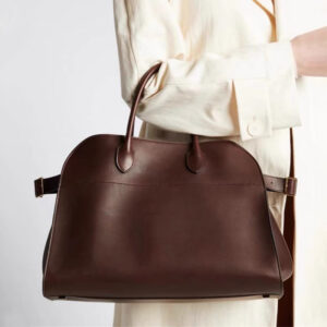 Top layer cowhide The Row Dong Jie's same Margaux 15 large capacity handbag Commuter Tote Women's bag - Taschen