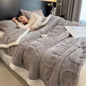Thick Warm Tuft Milky Flannel Office Nap Blanket - Waschen & Reinigen | Technik & Gadgets