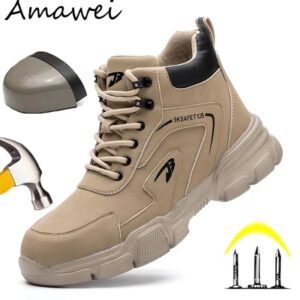 Men Safety Boots Anti-smash Anti-stab Sneakers Steel Toe Male Work Boot Indestructible Shoes - Schuhe | Technik & Gadgets