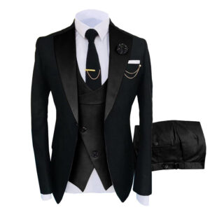 Men's Clothing Men Suits Elephant Lapel Slim Fit Men's Wedding Suit Three Piece Set - Herrenbekleidung | Technik & Gadgets