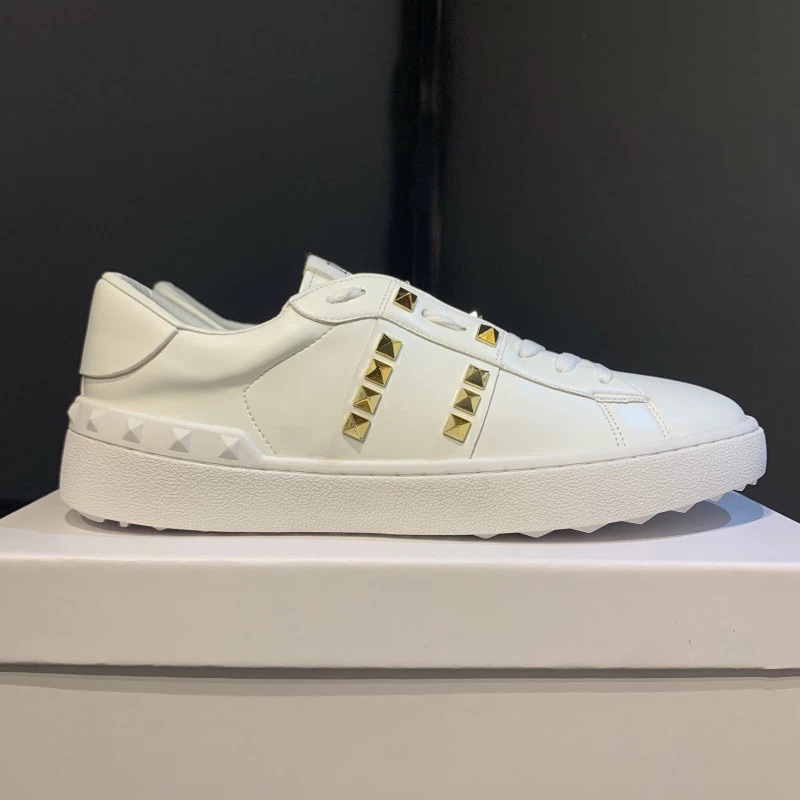 26ss Source Label With Warren V Brand Rivet White Sneakers For Women, Internet Celebrity Trendy Unisex Couple Casual Wom -...