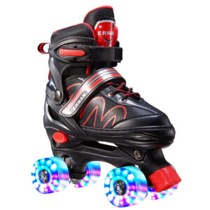 Double Row Roller Skates Four Roller Skates Children Adult Skates Set PU Flash - Kinderkleidung | Technik & Gadgets