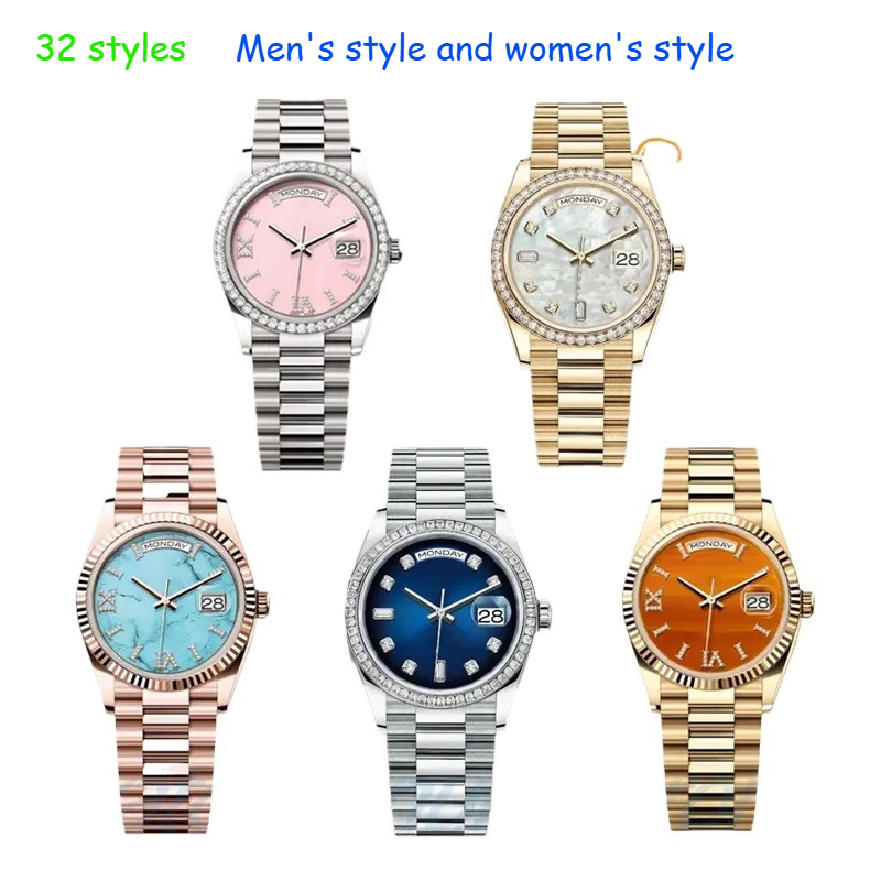 Orologio Wristwatches Mens Automatic Mechanical Watches 36/41mm 904L Full Stainless Steel Diamond Bezel Waterproof Luminou...