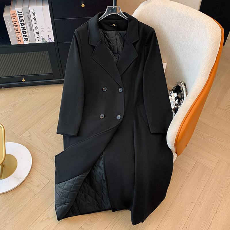 Women's Clothing 300 Jin plus size women's clothing fat mm winter thick padded coat long windbreaker commuter style jacket...