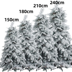 Christmas Large pine needle large PE pine fruit Snow Christmas tree shopping mall Christmas Christmas ball decoration simu...