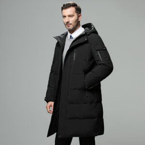 Middle aged elderly down jacket, thick long, loose and casual, outdoor men's style, dad's outfit, exterior - Herrenbekleidung