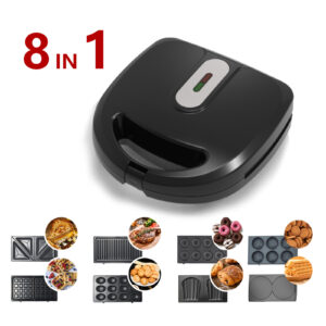 8-in-1 Gauge sandwich maker Waffle machine Doughnut electromechanical baking clang Madeline Cookie Maker 110V Breakfast ma...
