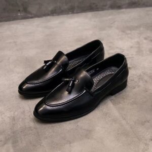 2025s Tassel Men Pointed Toe British Slip-On Men's Casual Leather Shoes 2025 New Trendy Loafers - Schuhe | Technik & Gadgets