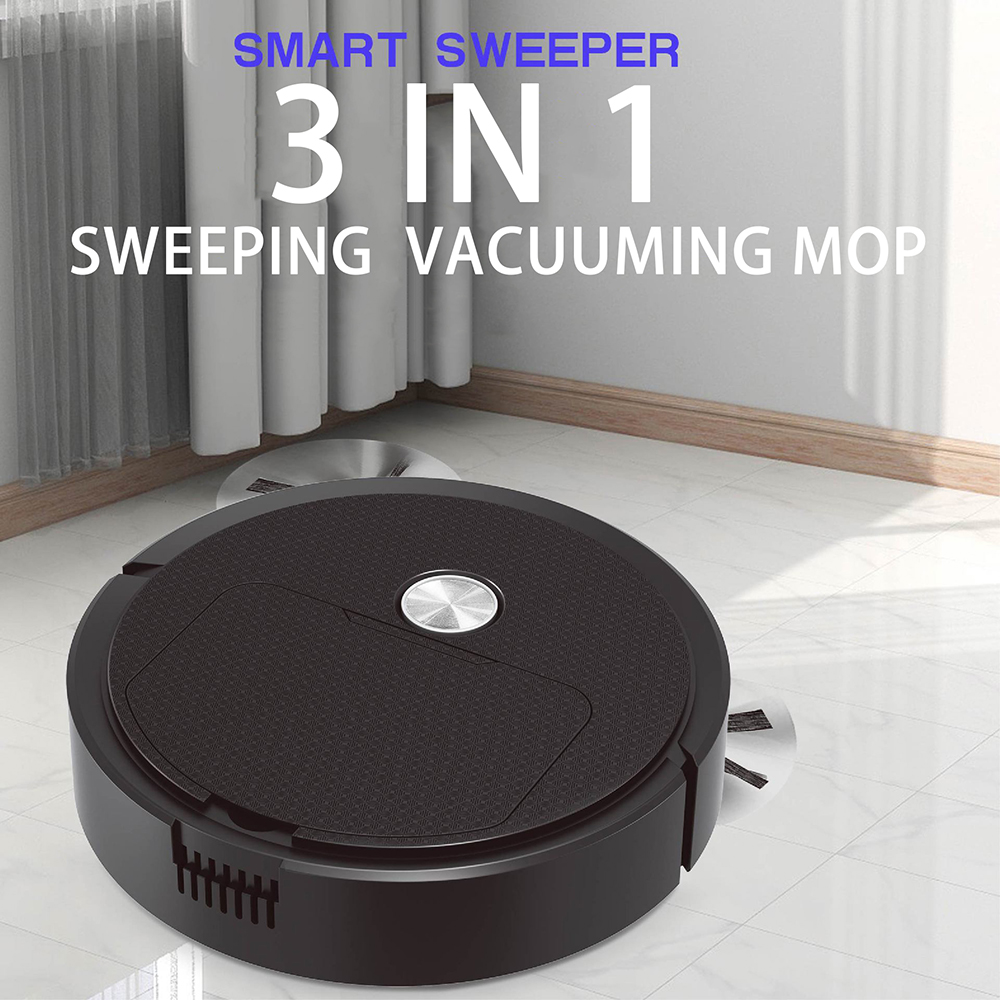 3 In 1 Smart Robot Home Mini Sweeper and Vacuuming Wireless Vacuum Cleaner Automatic type Sweeping Robots - Computer