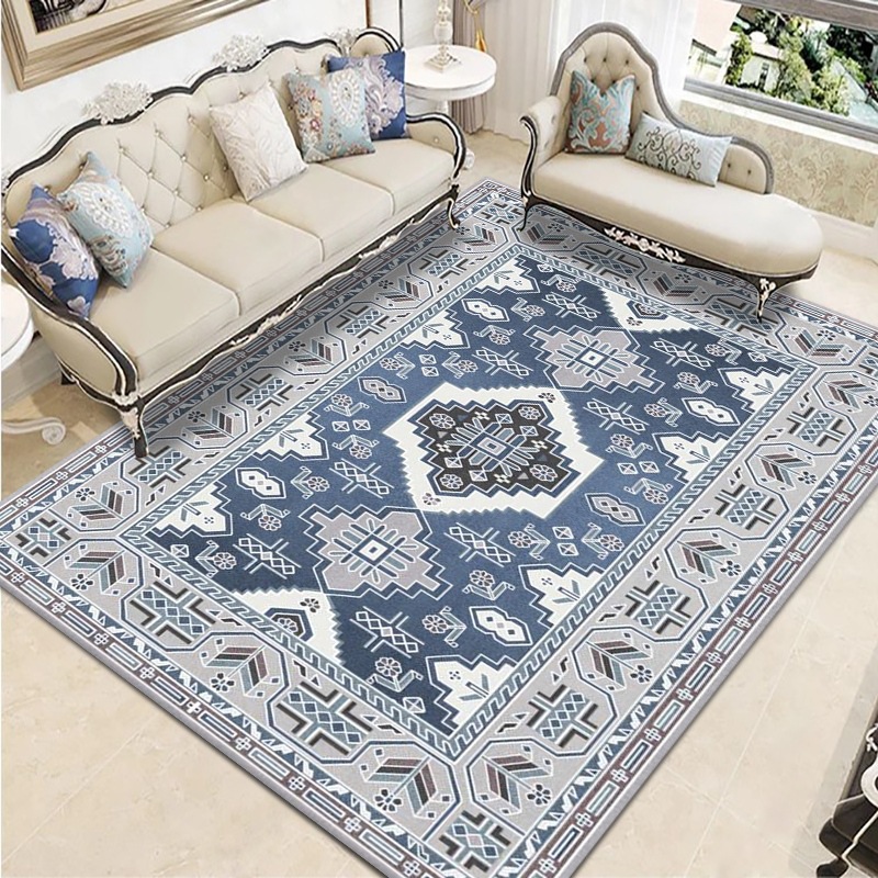 Light luxury living room carpet retro Persian bedroom bedside blanket home ethnic style coffee table floor mat sofa blanke...