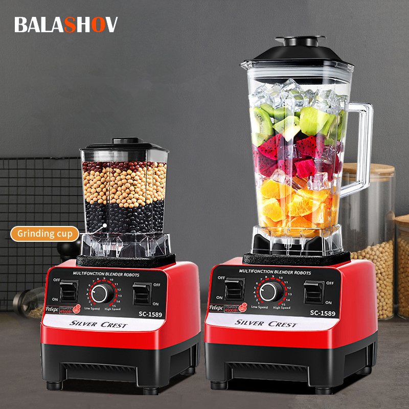 2000W Heavy Duty Commercial Blender Fruit Mixer Juicer Food Processor Ice Smoothies Blender High Power Juice Maker Crusher...
