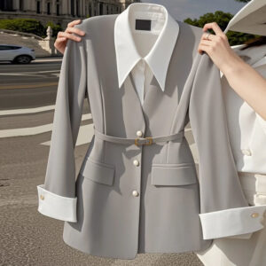 Women's Clothing Two piece Suit Jacket Women's Niche Design Waisted Suit - Damenbekleidung | Technik & Gadgets
