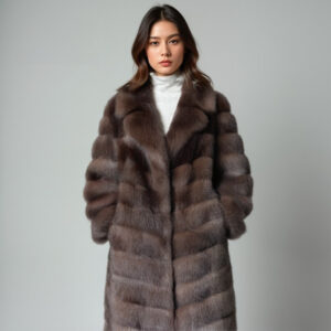 Luxury Vintage-Style Faux Mink Coat With Elegant Trench Design - Warm Winter Outerwear In Chestnut (Available In 3 Lengths...