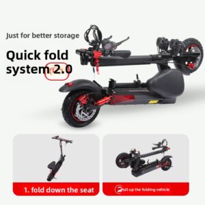 J01 Off-road Dual Shock Absorption With Seat, Foldable Electric Scooter - Andere Sportarten | Technik & Gadgets