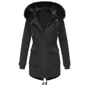 Women's Fashion Cotton-padded Winter Coat Pie Overcome Fur Collar Coat - Damenbekleidung | Technik & Gadgets