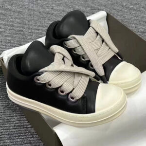 Version RO Fat Ding Bread Coarse Lace Round Head Women's Sports Board Shoes Genuine Leather 2025 New High Street Trendy - ...
