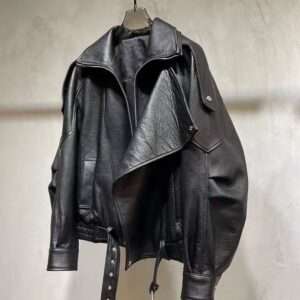 Women's Faux Leather Moto Jacket With Fleece Lining - Stylish Winter Coat For Casual & Urban Outfits​ - Damenbekleidung