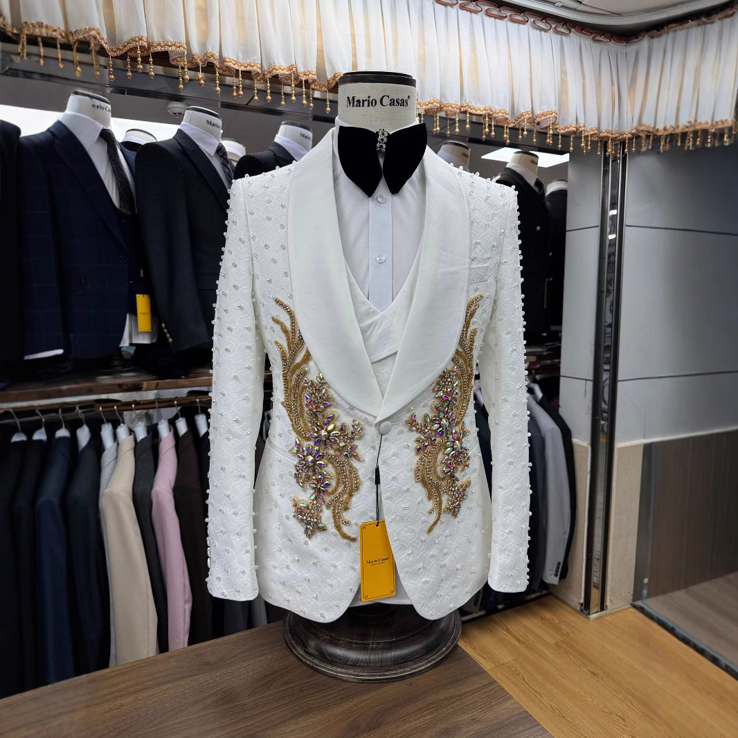 "Men's 3-Piece Suit Set | Slim Fit Wedding & Business Suit