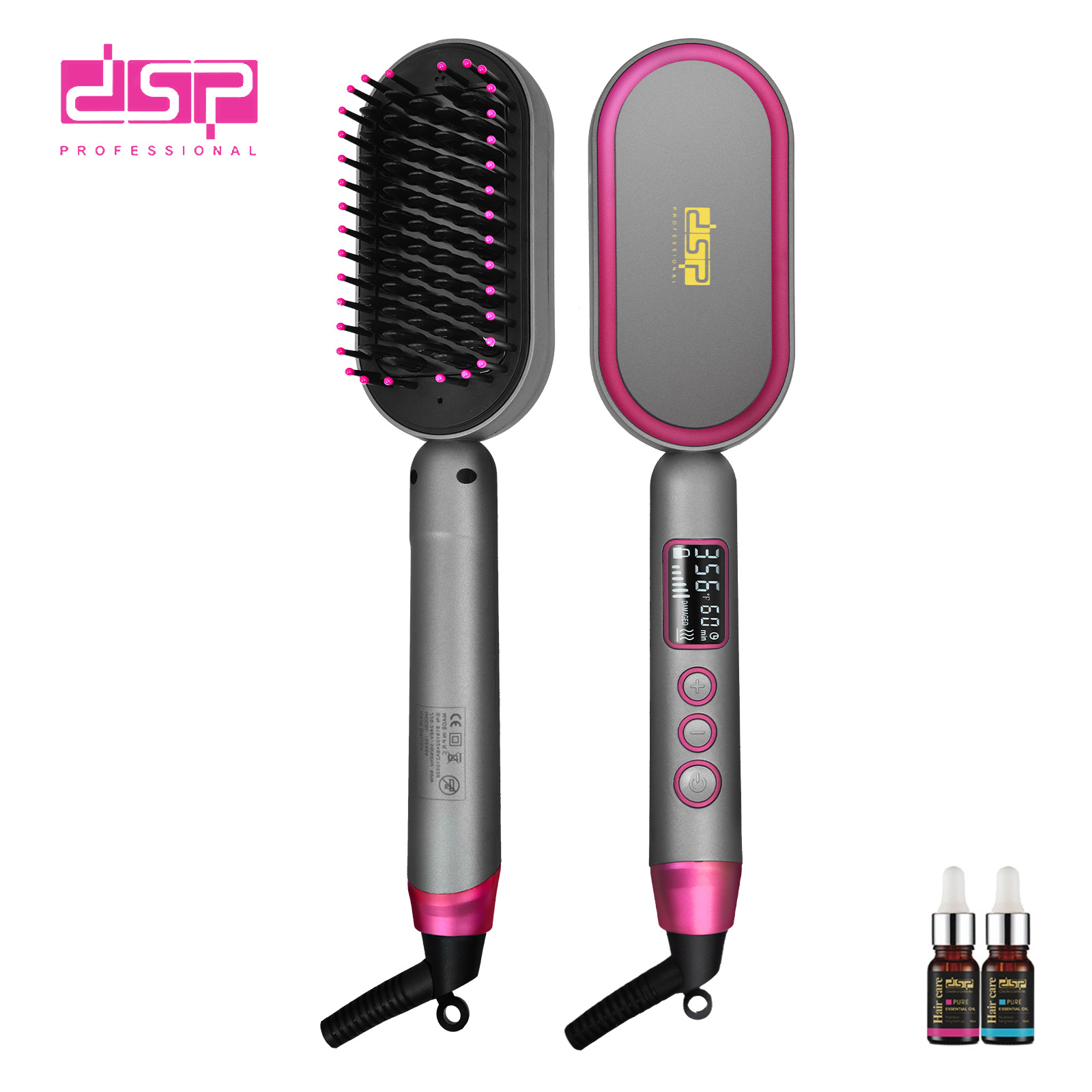 DSP Dansong Straight Hair Comb, Curling Rod Clip, Anti scalding, Non damaging Hair Fluffy, Bang Curl Dual purpose Magic To...