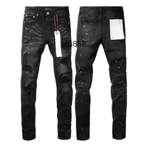 Brand American Street Paint Hole Black 9045 2024 New Fashion Trend High quality Jeans - Herrenbekleidung | Technik & Gadgets