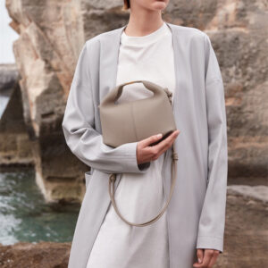French POLENE bento niche design poleno new commuting fashion leather one shoulder crossbody women's bag - Taschen