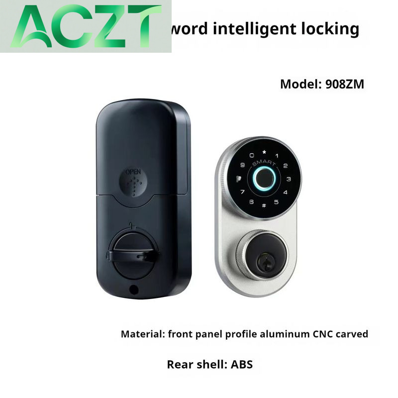 ACZT Smart Fingerprint Door Lock – Keyless Entry, Passcode & APP Control, American-Style Secure Design - Waschen & Reinigen
