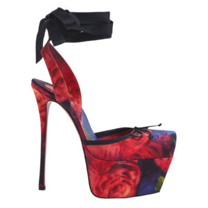 New Stiletto Dance Shoes Women's Water Table Super High Heel Square Head Bow Sexy Banquet Sandals - Schuhe