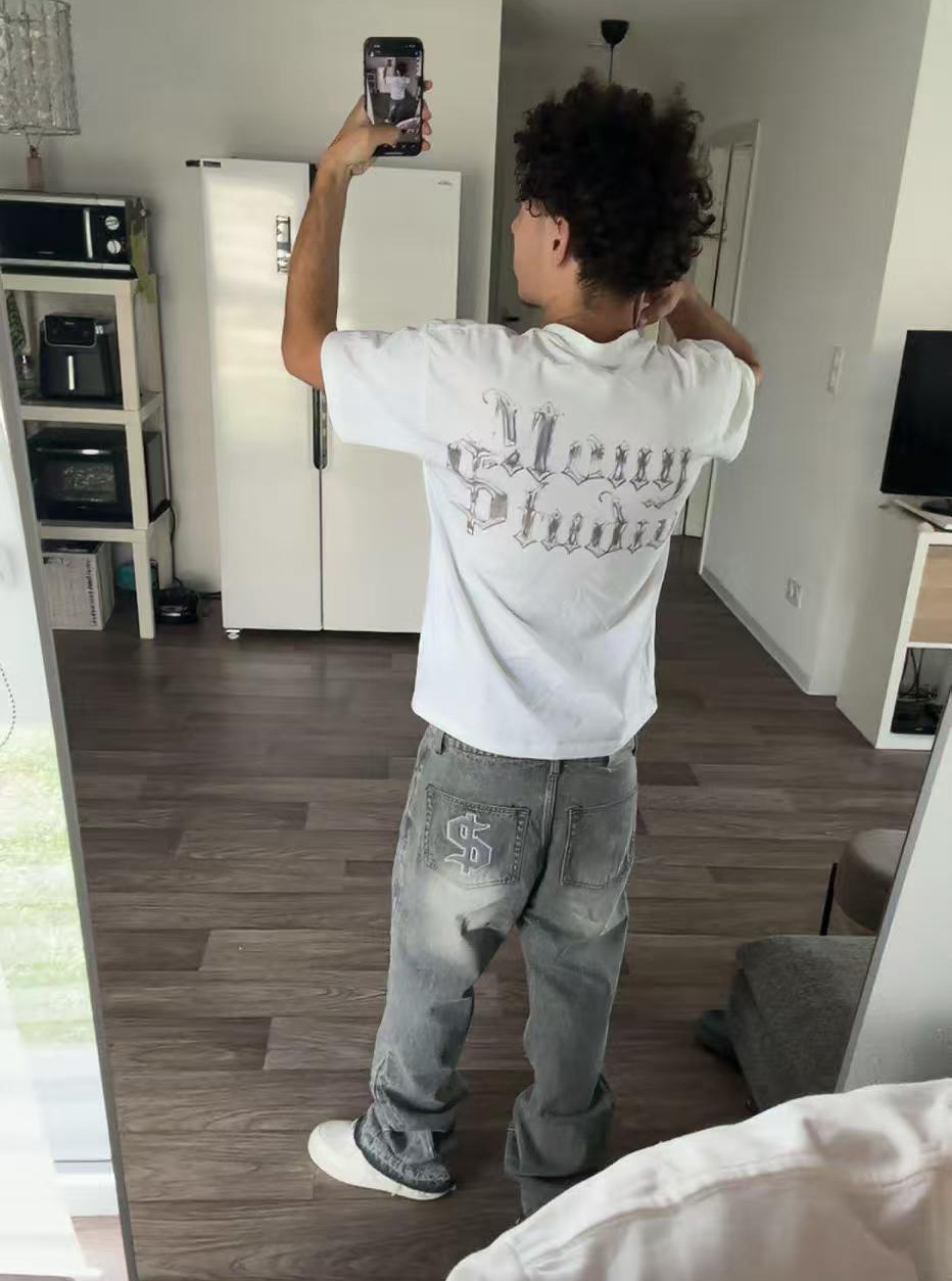 Y2K Baggy Light Colored Mid Jeans... - Herrenbekleidung | Bekleidung