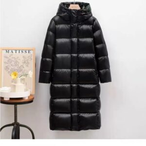 Women's Clothing Winter New Black Gold winter coats Jacket Women's and Men's Long Over Knee Thickened Coat - Damenbeklei...