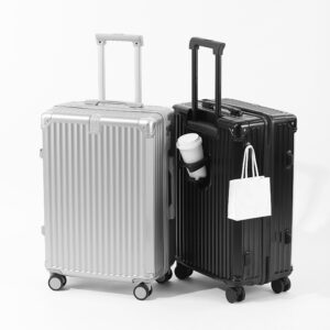 Luggage Universal Wheel Strong Durable Travel Code Boarding Box Men Zipper Leather Suitcase Pull Rod Box Woman - Taschen