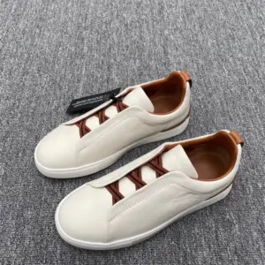 Z Genuine Leather Low Top Slip On Driving Casual Fashion Sports Shoes 2026 New White Sneakers Men - Schuhe