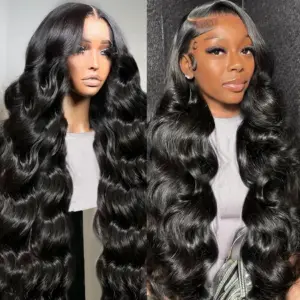 26 32 Inches Body Wave HD Transparent Lace Front Human Hair Wigs Brazilian Remy Water Wave Lace Frontal Wig - Haircare Pro...