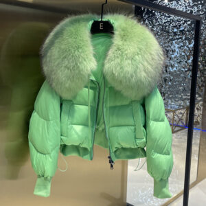 European Version 2023 Winter New Light All-match Big Fur Collar Loose Women's Long-Sleeved Bread Korean Version Down - Da...