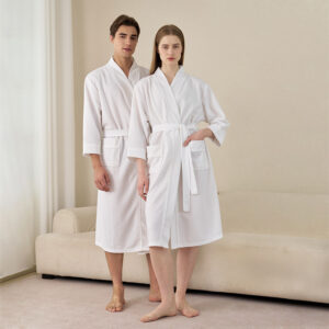 ​​"Lightweight Cotton Bathrobe For Men & Women – Absorbent Spa Robe For Hot Springs, Sauna, And Swimming (S-XXXL, Multiple...