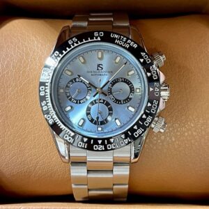 [Ice Landi] Official Genuine Men's Watch Men's Mechanical Watch Automatic Three-eye Leisure Famous Brand Diving Watch - He...
