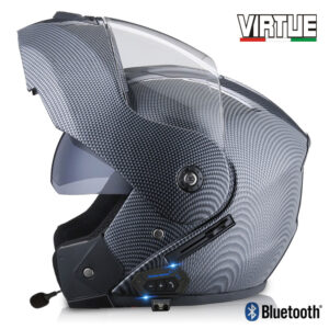 Electric motorcycle helmet Men's and women's four season full helmet double lens Bluetooth uncovered helmet - Tragbare Audio
