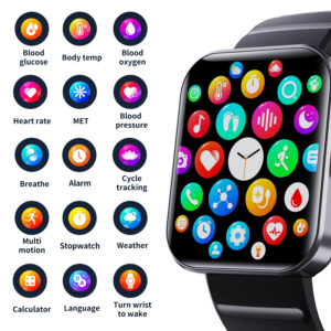 F21pro Smart Watch Non-invasive Blood Glucose Blood Pressure Blood Oxygen Heart Rate Sleep Monitoring Sports Watch - Herre...