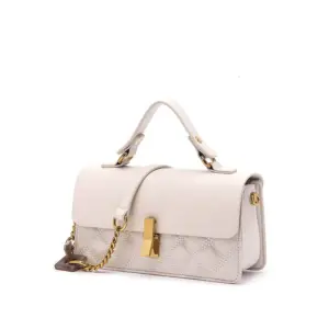 Free Shipping Trendy White Luxury For Women Designer Bags 2025 Summer New Fashion Handheld Small Square Ins Niche - Taschen