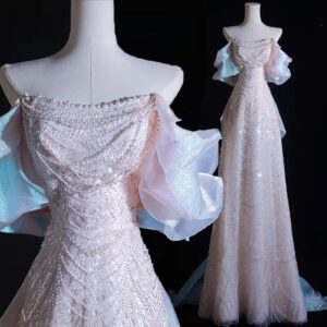 Fishtail Banquet Evening Dress Female 2025 New High End Heavy Duty Light Luxury Niche One Shoulder Engagement Dress Skirt ...