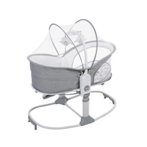Mother & Kids baby rocking bed can be raised and lowered, portable, electric vibration, soothing, bedside bed for newborns...