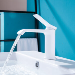 ​​Premium Solid Brass Bathroom Sink Faucet With Ceramic Disc Cartridge - Modern Single Lever Mixer Tap For Basin - Home En...