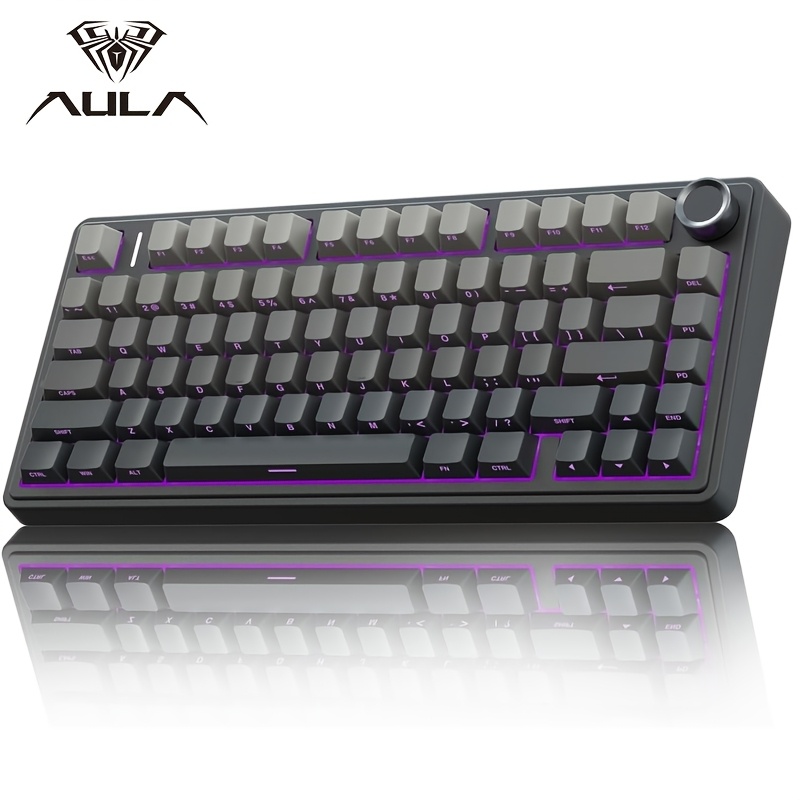 AULA Custom Mechanical Keyboard, LEOBOG Reaper Switch, 75% Hot Swappable Gaming KB With 5-Layer PBT Keycaps, RGB Backlit, ...