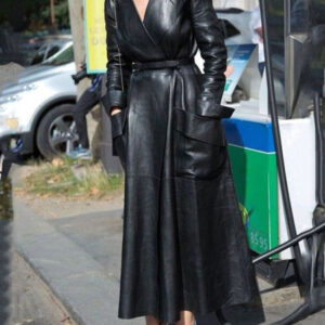 Women's Solid Color Long Sleeve Suit Collar Leather Jacket - Damenbekleidung | Technik & Gadgets