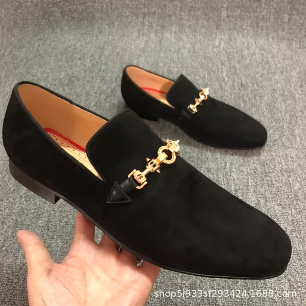 Leather For Business Formal Wear, CL European Red-Soled British Men's Height-Increasing Pointed-Toe Shoes, Casual - Schuhe