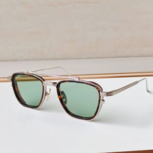JMM AZ19K 1992 2026 Retro Aviator Sunglasses Silver Metal Frame Blue Gradient Lens Double Bridge UV400 Fashion Eyewear - H...