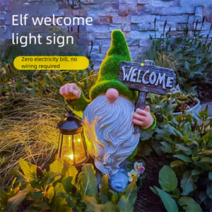 Outdoor Solar Garden Light Ornaments Dwarf Resin Crafts Dwarf Statue Garden Ornaments - Waschen & Reinigen